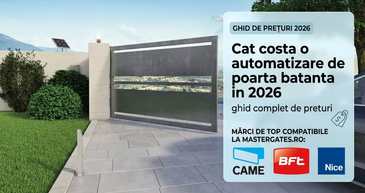 Cat costa o automatizare de poarta culisanta in 2026 - ghid complet de preturi