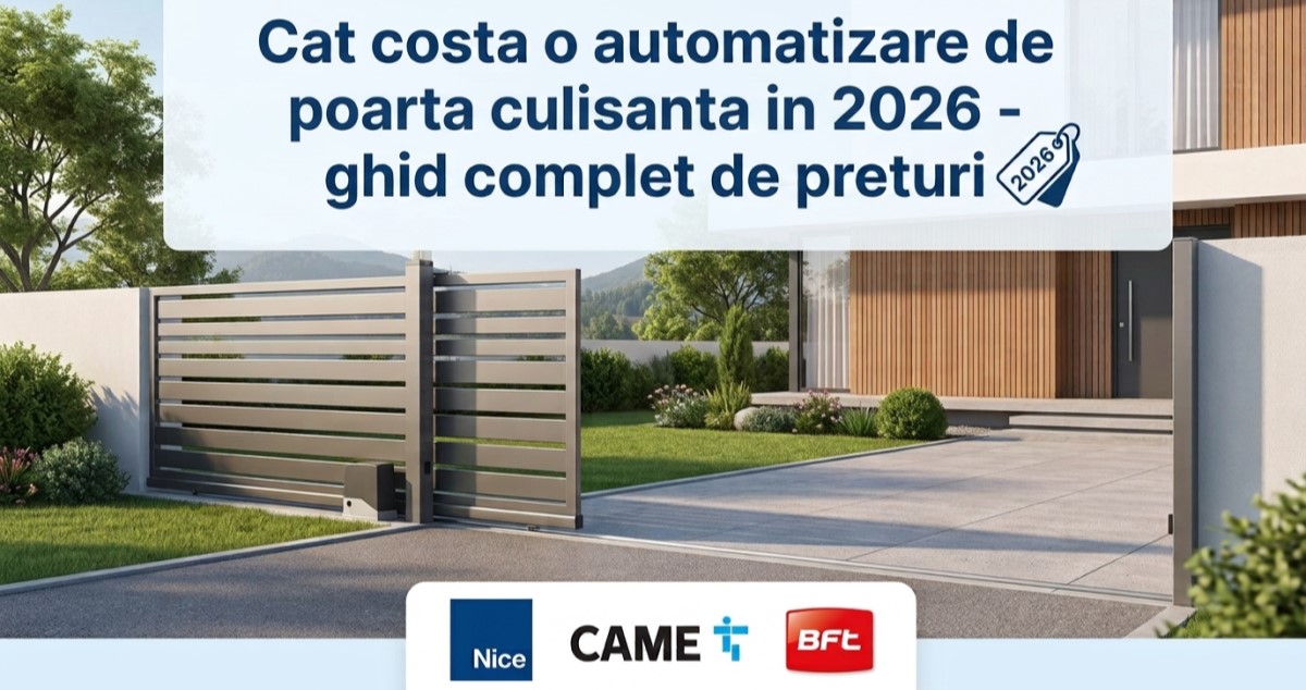 Cat costa o automatizare de poarta culisanta in 2026 - ghid complet de preturi
