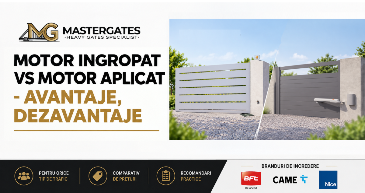 Motor ingropat vs aplicat la poarta batanta: pro si contra