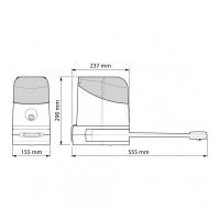 Kit automatizare porti batante, 2x2,2m, Nice Home MAESTRO 200
