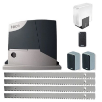 Kit automatizare poarta culisanta max. 400Kg Nice ROAD400KCE cu 4m de cremaliere zincate