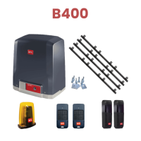 Kit automatizare poarta culisanta max.400kg, BFT Deimos ULTRA BT KIT B400 + 4 cremaliere teflonate