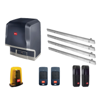 Kit automatizare poarta culisanta max.500kg, BFT ARES VELOCE SMART BT KIT A500 + 4 cremaliere