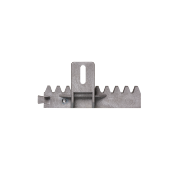 Cremaliera teflonata MGN6C, cu insertie metalica, max. 800kg, prinderi sus