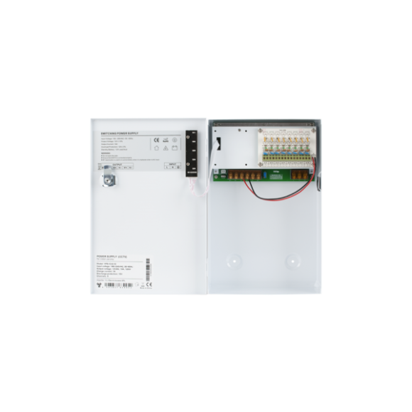 Sursa de alimentare CCTV 12V/10A cu backup YPS-12-8-10