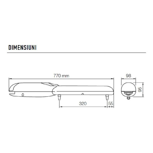 Kit automatizare pentru porti batante 2x2m, NICE WINGO2024