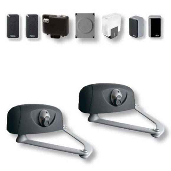 Kit automatizare cu brat articulat pentru porti batante max. 2x3m, HYPPO Nice HY7005KCE