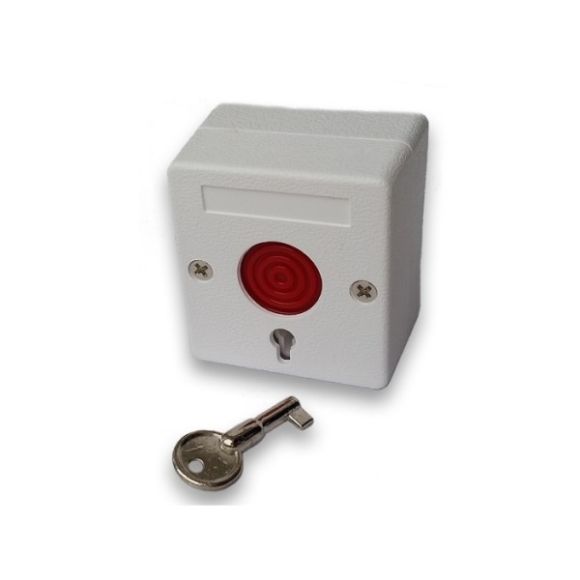 Buton de panica cu retinere NO/NC plastic