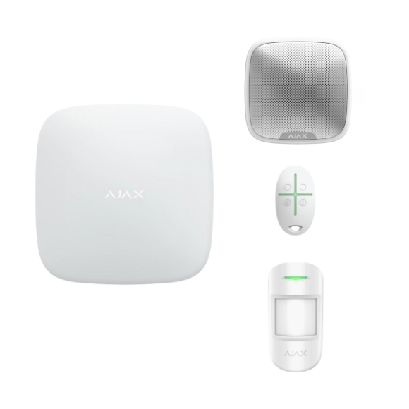Kit de alarma antiefractie wireless, sirena exterior, Ajax HubKit