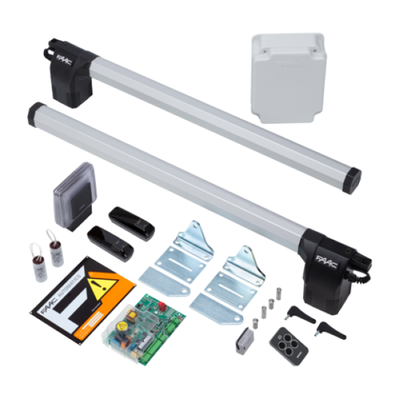 Kit automatizare poarta batanta ECO Start 230V 412, max. 2 x 1.8 m - FAAC