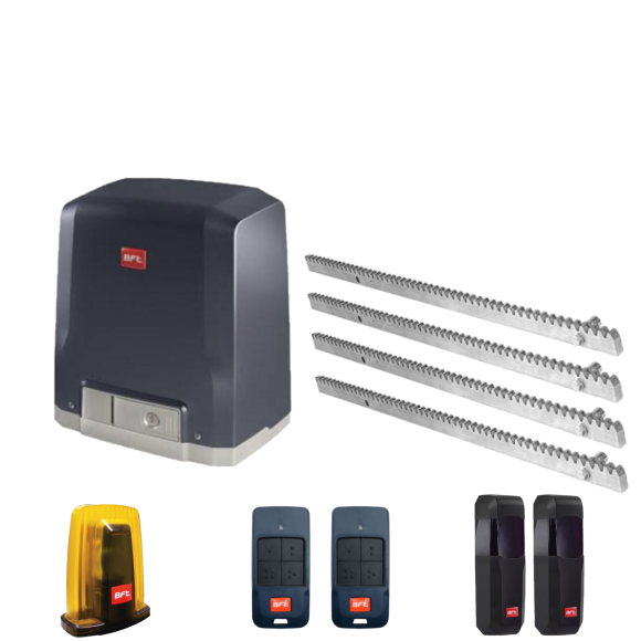 Kit automatizare poarta culisanta max. 800kg, 230V BFT Deimos AC KIT A800 + 4 cremaliere zincate