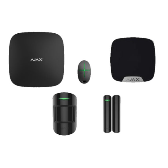 Kit sistem de alarma antiefractie wireless Ajax Starter Kit Indoor