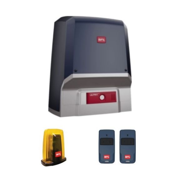 Kit automatizare poarta culisanta max. 1000kg, BFT ARES ULTRA BT B1000, cu lampa si 2 telecomenzi