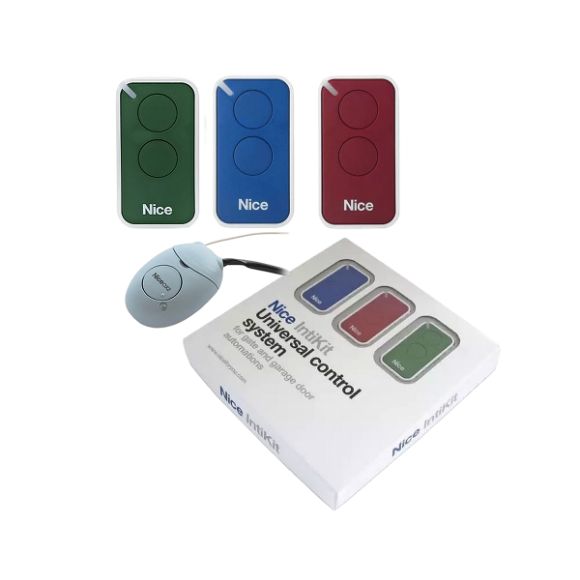 Kit receptor radio OX2 cu 3 telecomenzi cu doua butoane Inti2 Nice, NICE INTIKIT