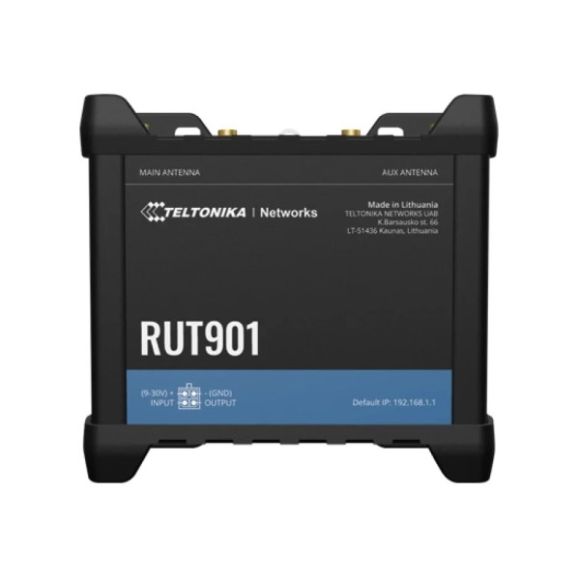 Router industrial IP Teltonika RUT901, 4G, LTE, GSM, IoT, 10/100 Mbps, SMS/apel
