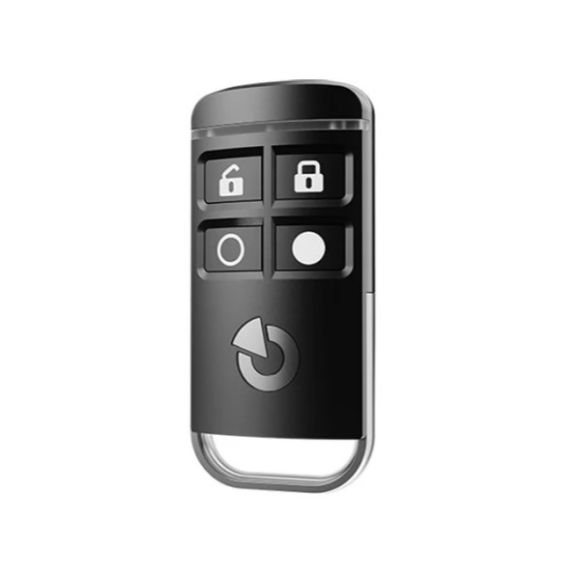Telecomanda Jablotron radio cu 4 butoane, comunicatie bidirectionala, neagra, JA-154J MS II