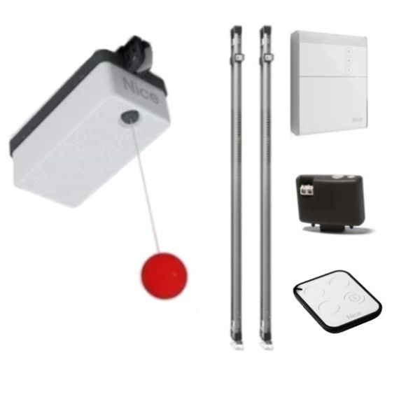 Kit automatizare usa de garaj Nice Spykit 650 Hi-Speed, sina 2 x 1.6 m