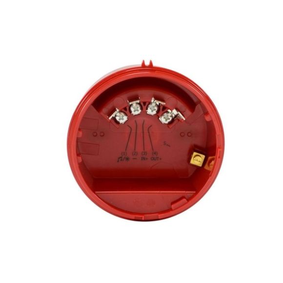 Sirena conventionala de incendiu cu flash Inim IS0020RE, rosie, IP65, EN54-3