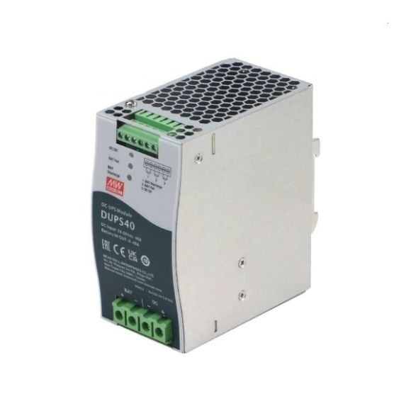 Sursa de alimentare Mean Well DUPS40 pentru UPS, 24V, 40A, montaj sina DIN