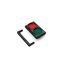 Semafor bicolor rosu-verde cu suport de perete, ERA80, 24V, MGASFERA80